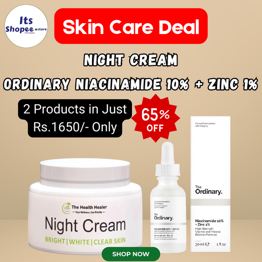 Special Offer: Health Healer Night Cream & Ordinary Niacinamide 10% + Zinc 1%